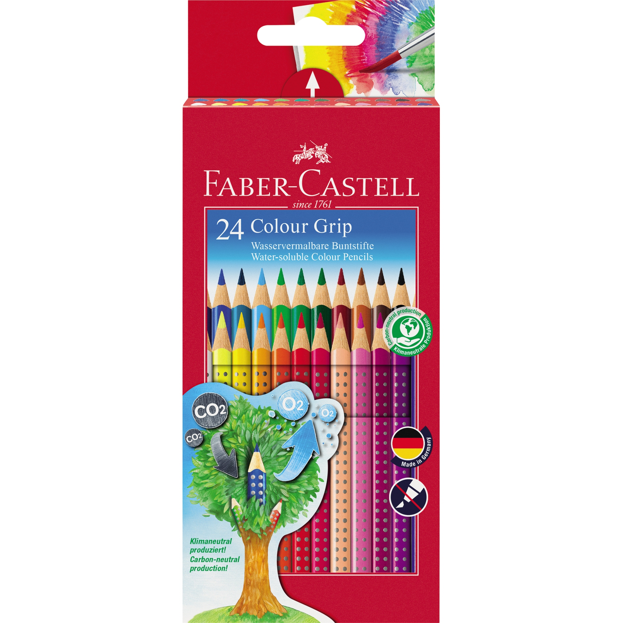 Faber-Castell Farbstift COLOUR GRIP Etuis 24 St.