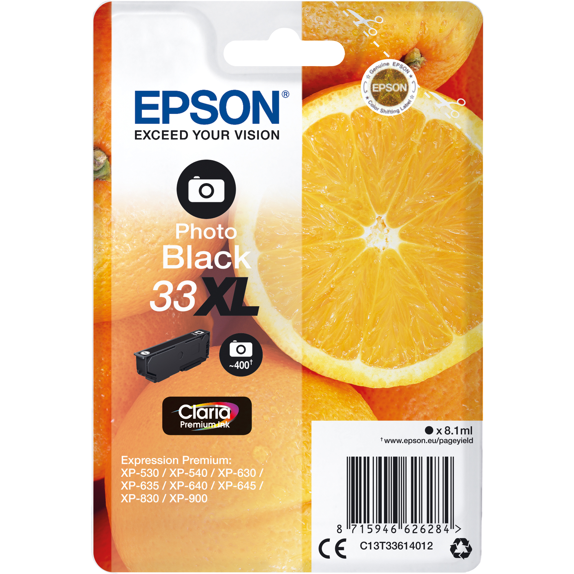 Epson Tintenpatrone 33XL fotoschwarz