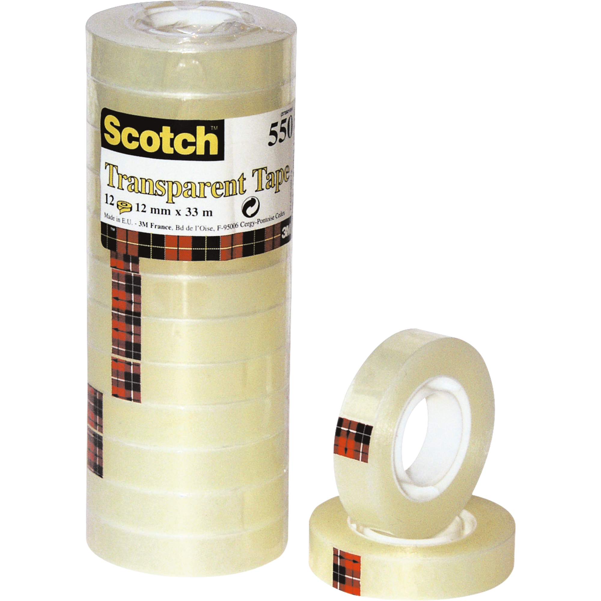 Scotch® Klebefilm 550 12 mm x 33 m 12 St./Pck.