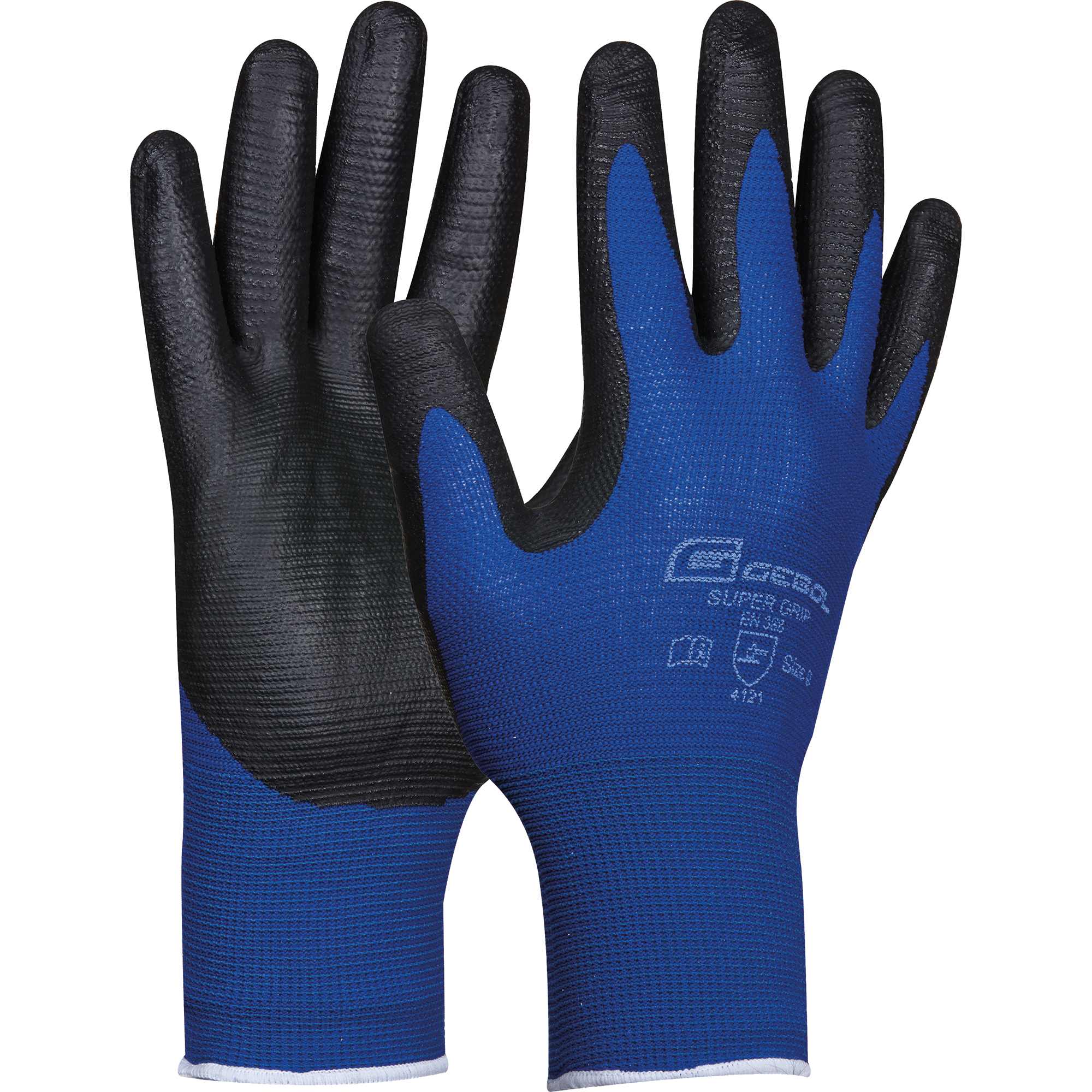 GEBOL Handschuh Super Grip 709286 Gr.10 1Paar blaugrau
