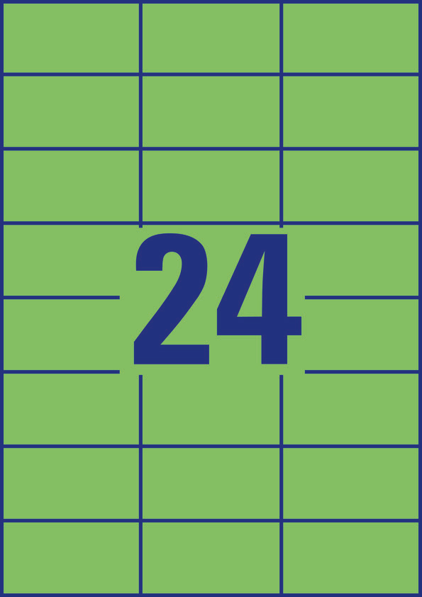 Avery Zweckform Universaletikett 70 x 37 mm, grün