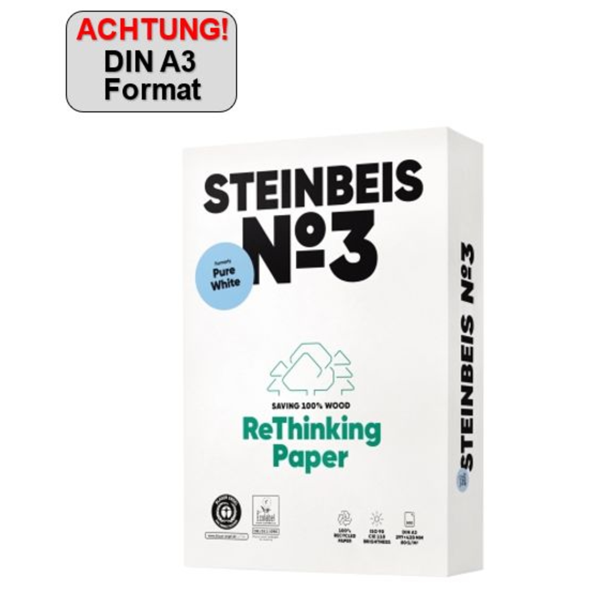 Steinbeis Kopierpapier Pure White DIN A3 No. 3