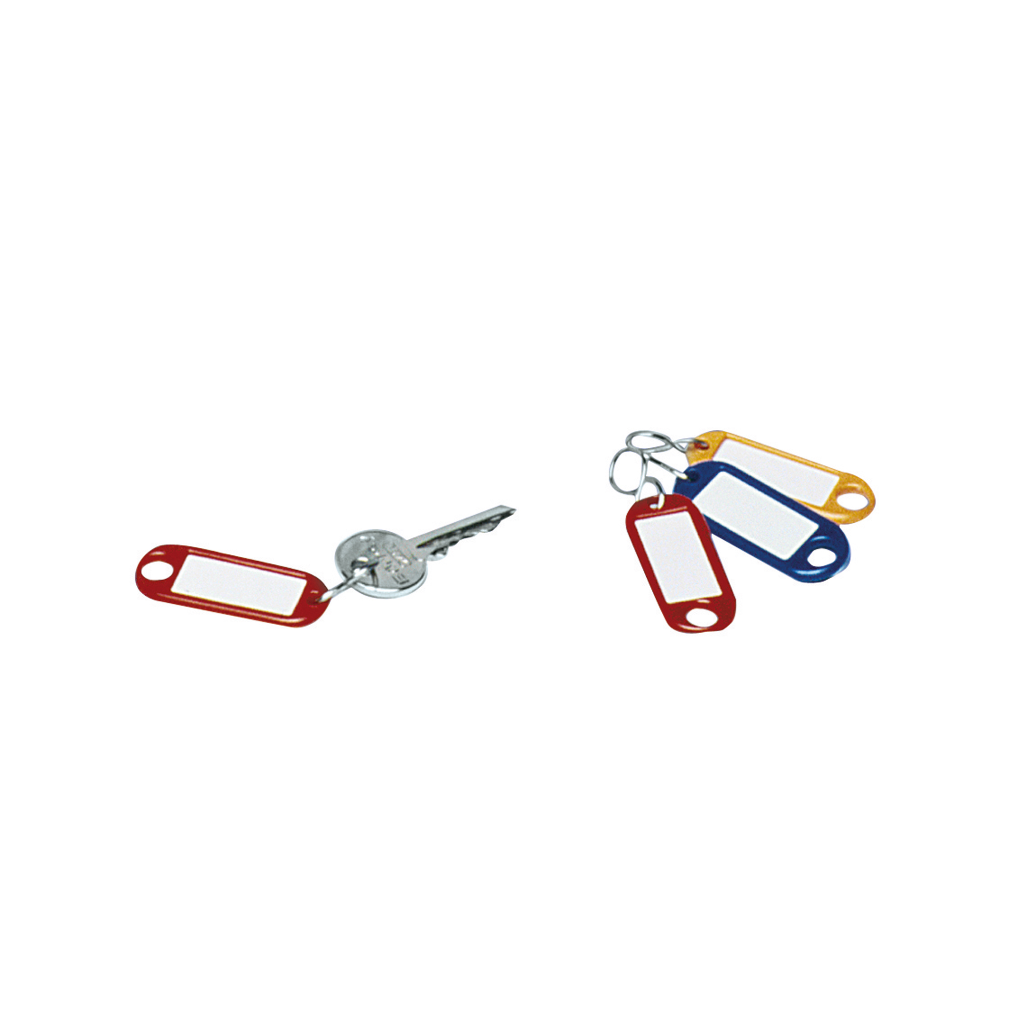 WEDO® Schlüsselanhänger 5,2 x 2,1 x 0,3 cm mit S-Haken weiß