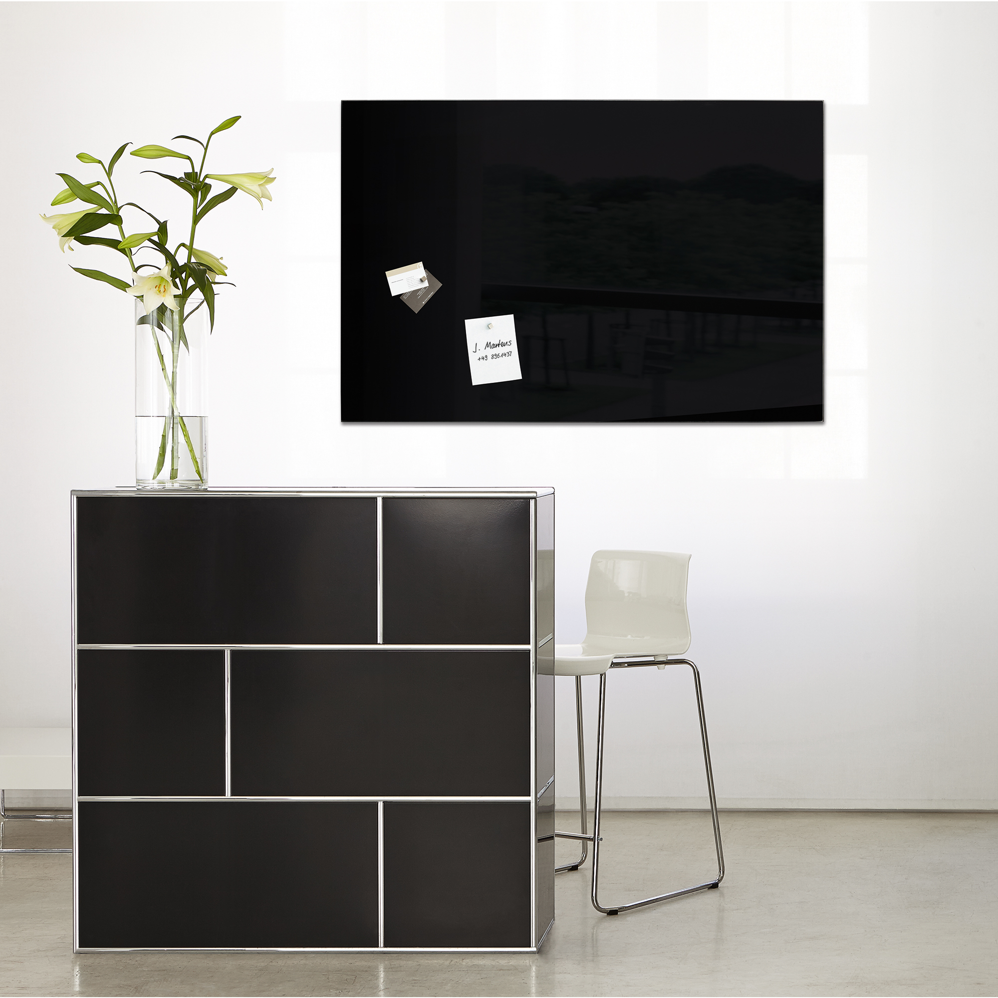 SIGEL Glasboard artverum® 60 x 40 cm schwarz