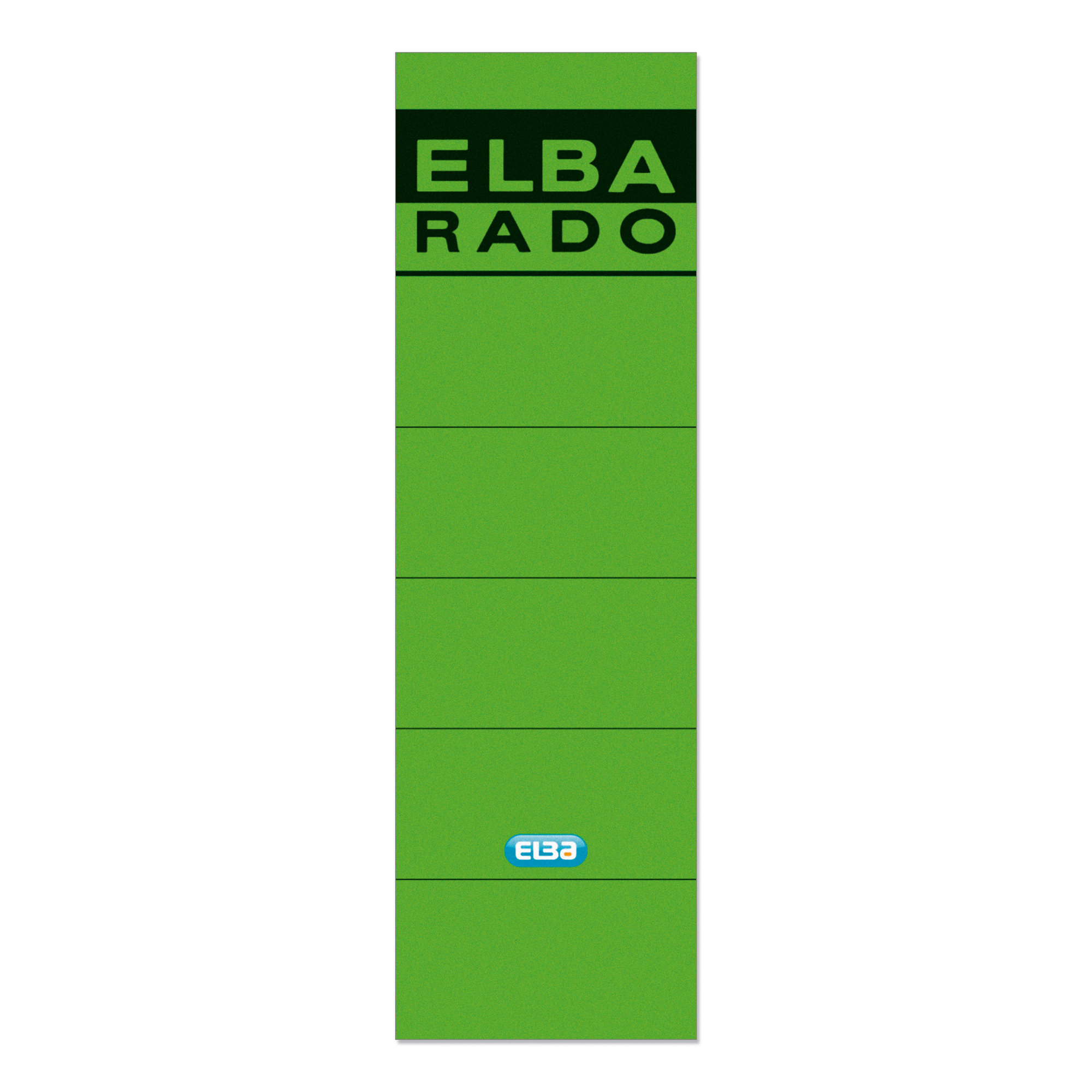 ELBA Ordnerrückenetikett breit/kurz schwarz grün