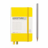 Leuchtturm Notizbuch Pocket A6 in gelb, liniert