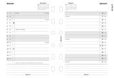 Filofax Kalendereinlage Pocket 1 Monat / 2 Seiten Deutsch-2022