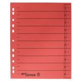 Pro/Office Trennblatt DIN A4 durchgefärbt rot