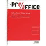 Pro/Office Collegeblock DIN A4, Lineatur 21/22, ohne Rand, 80 Blatt liniert