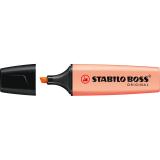 STABILO® Textmarker BOSS® ORIGINAL Pastellfarben pfirsich, pastell pfirsich