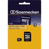 Soennecken Speicherkarte 71630 micro SDHC mit Adapter Class 4 4GB