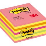 Post-it® Haftnotizwürfel neonpink, neongrün, rosa, rot, gelb