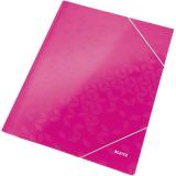 Leitz Eckspanner WOW Karton 250 Bl. (80g/m²) pink, metallic