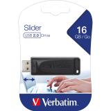 Verbatim Speicherstick USB 2.0 Stick Store n Go Slider 16 Gbyte