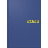 BRUNNEN Buchkalender 2023 A5 1 Tag/1 Seite Balacron blau