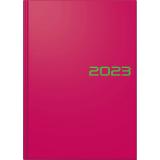 BRUNNEN Buchkalender 2023 A5 1 Tag/1 Seite Balacron pink