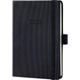 SIGEL Buchkalender Conceptum 2023 A6 schwarz Hardcover Softwave