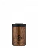 24BOTTLES® Trinkflasche Travel Tumbler 350 Sequoia Wood 