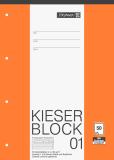 BRUNNEN Schulblock/Kieserblock DIN A4, Lineatur 1, Kontrastlineatur, 50 Blatt
