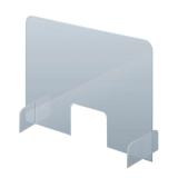 Schutzscheibe / Spuck- und Niesschutz, Acrylglas 500 x 850 mm (B x H)