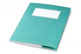 minouki Heftumschlag aus Recyclingpapier einfarbig dunkelgrün