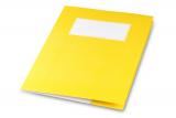 minouki Heftumschlag aus Recyclingpapier einfarbig gelb