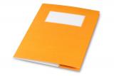 minouki Heftumschlag aus Recyclingpapier einfarbig orange