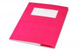 minouki Heftumschlag aus Recyclingpapier einfarbig rot