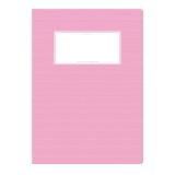 minouki Heftumschlag aus Recyclingpapier einfarbig rosa