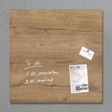 SIGEL Glasboard artverum® 48 x 48 cm design Natural-Wood, braun