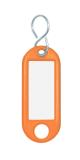 WEDO® Schlüsselanhänger 5,2 x 2,1 x 0,3 cm mit S-Haken orange