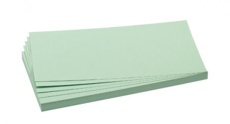 Franken Moderationskarten Rechteck hellgrün 9,5x20,5cm 500 Stück 