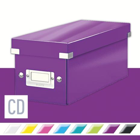 Leitz Archivbox WOW Click & Store CD eisblau