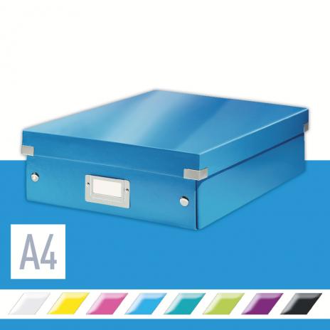 Leitz Aufbewahrungsbox Click & Store WOW 28 x 10 x 37 cm blau