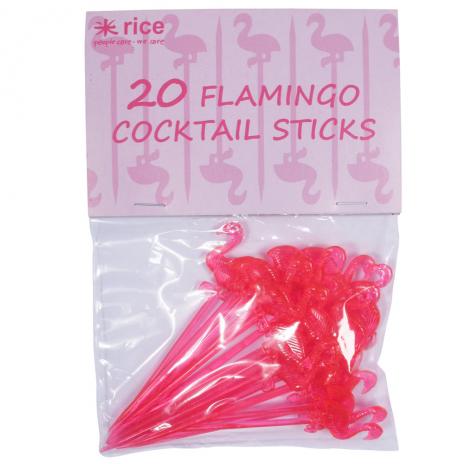 Rice Party-Sticks Plastik Flamingo