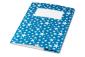 minouki Heftumschlag aus Recyclingpapier gemustert dunkelblau