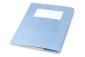 minouki Heftumschlag aus Recyclingpapier gemustert hellblau
