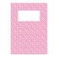 minouki Heftumschlag aus Recyclingpapier gemustert rosa
