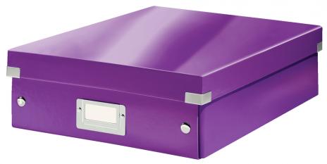 Leitz Aufbewahrungsbox Click & Store WOW 28 x 10 x 37 cm violett-2