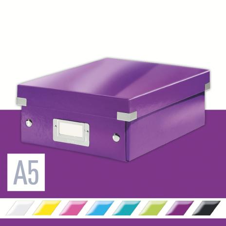 Leitz Archivbox Click & Store WOW 22 x 10 x 28,5 cm violett-2