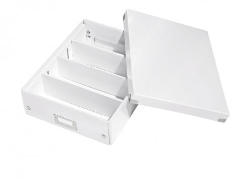 Leitz Aufbewahrungsbox Click & Store WOW 28 x 10 x 37 cm weiß-3