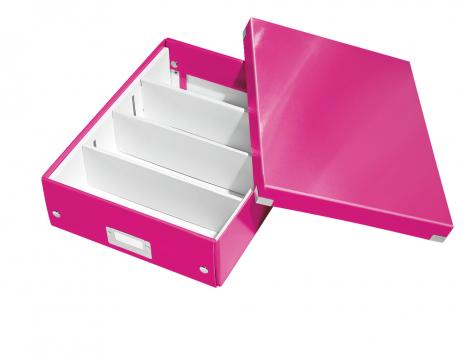 Leitz Aufbewahrungsbox Click & Store WOW 28 x 10 x 37 cm pink-3