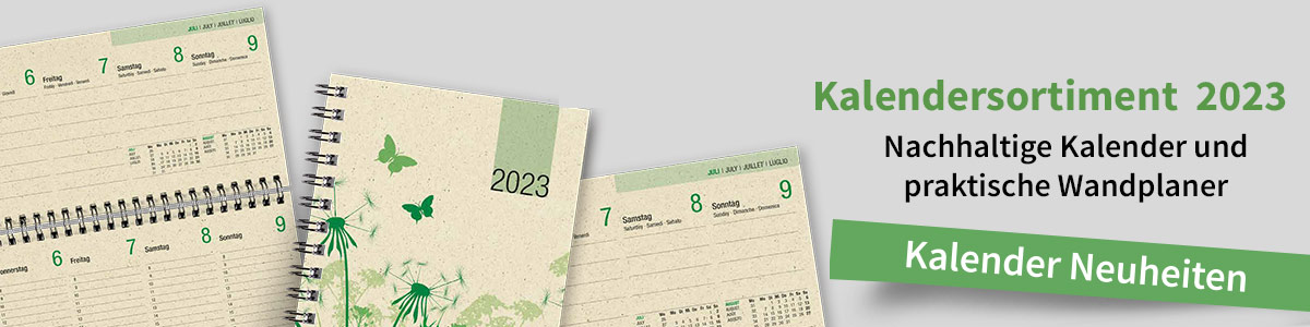 Nachhaltiger Bürobedarf - Kalender für 2023